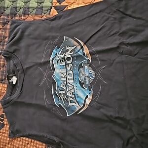 Size Large sleeveless H-D tee